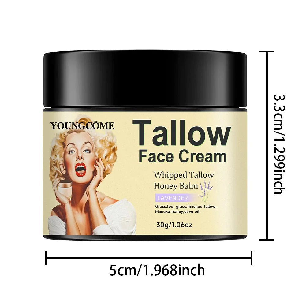 100% Grass Fed Whipped Vanilla Beef Tallow Moisturizer