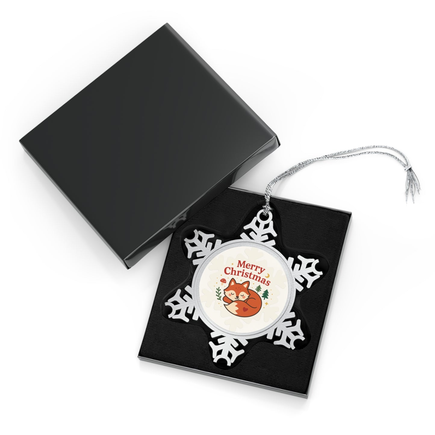 Pewter Snowflake Ornament — Christmas Tree Decoration